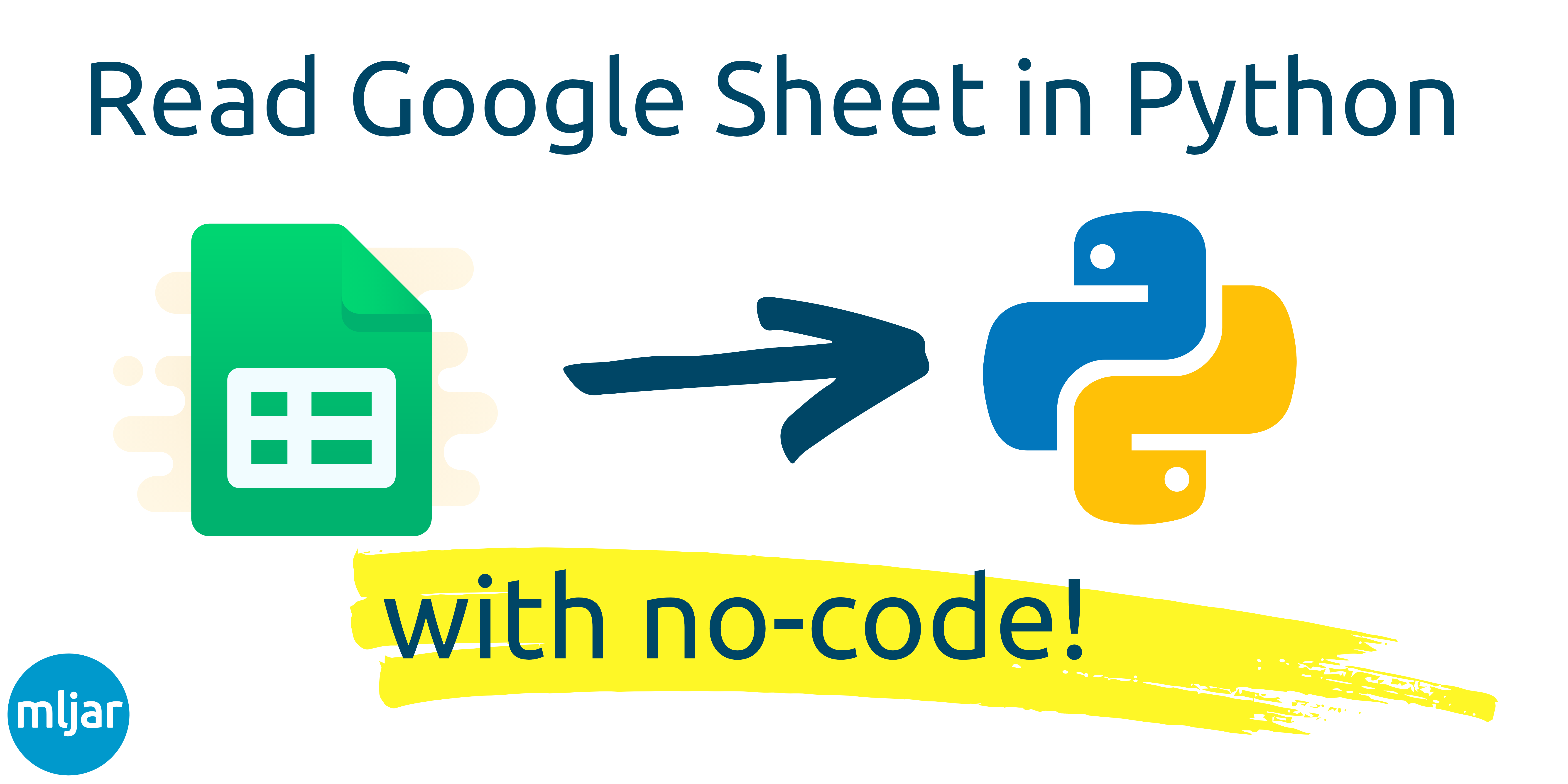 Read Google Sheets in Python with no-code MLJAR Studio