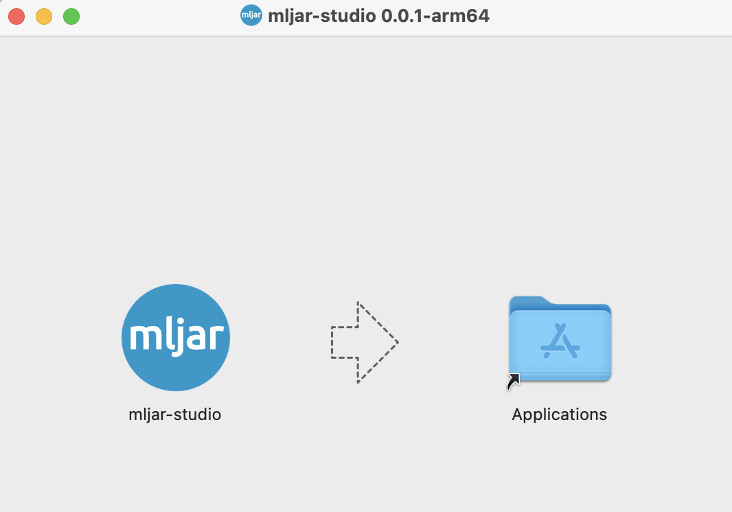 MLJAR Studio add to macOS Applications