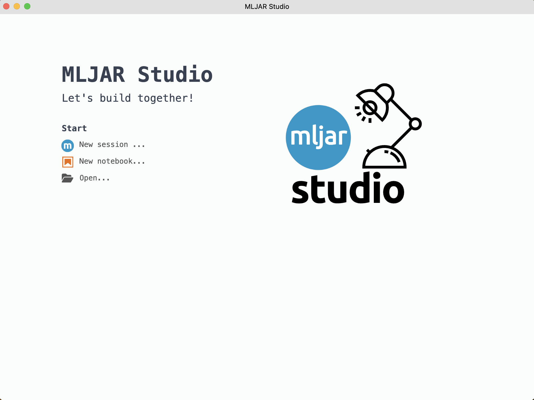 MLJAR Studio screenshot with Piece of Code