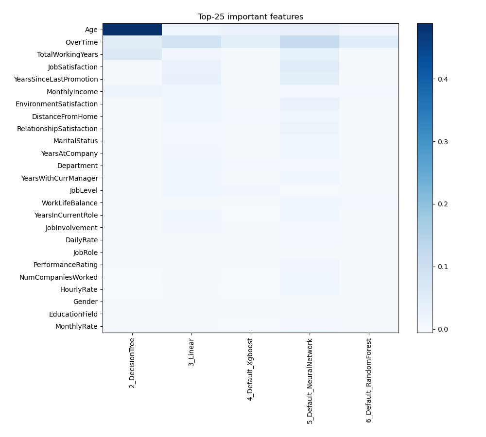 Feature Importance across models