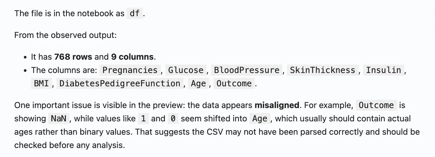 AI found issue
