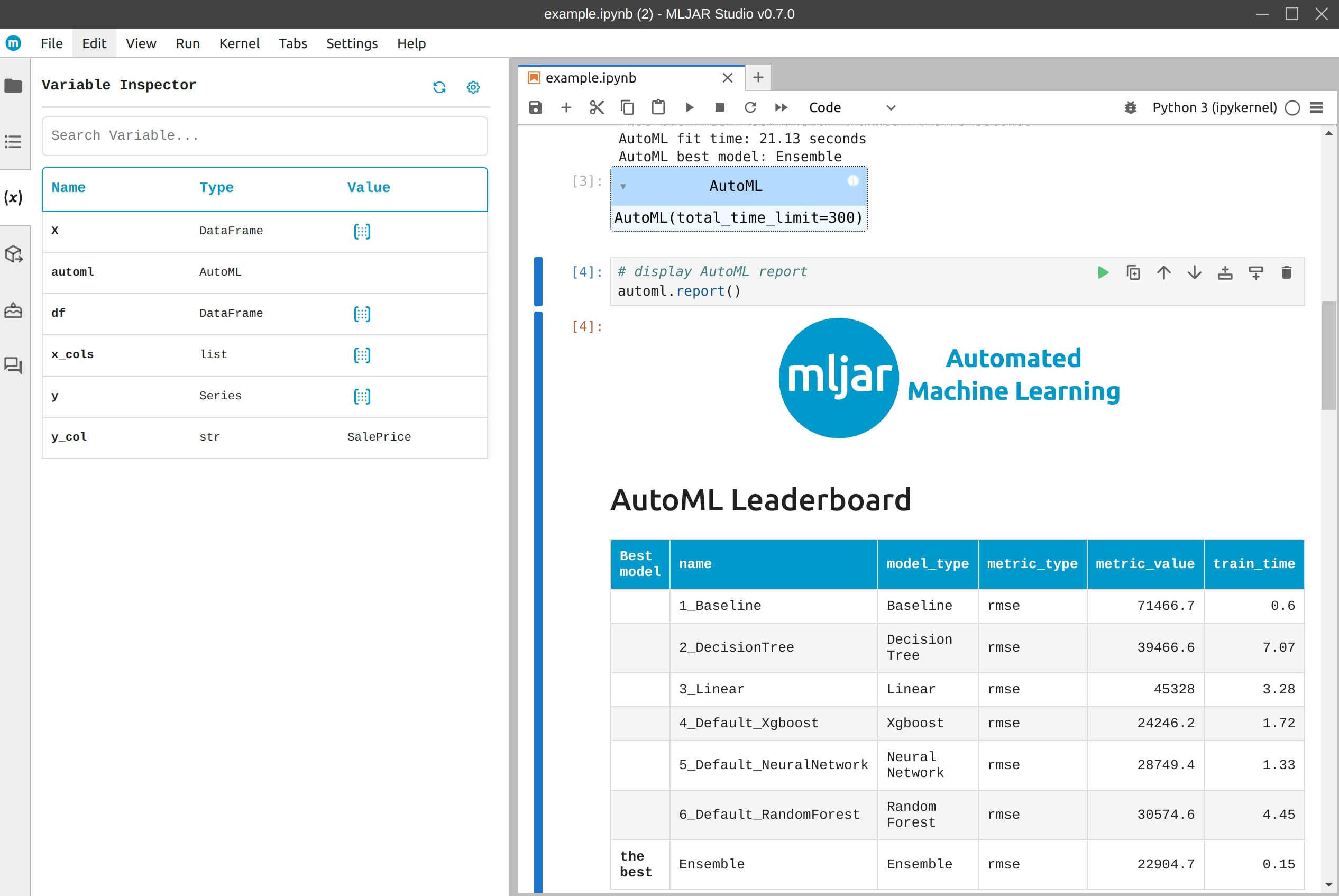 variable inspector in Jupyter