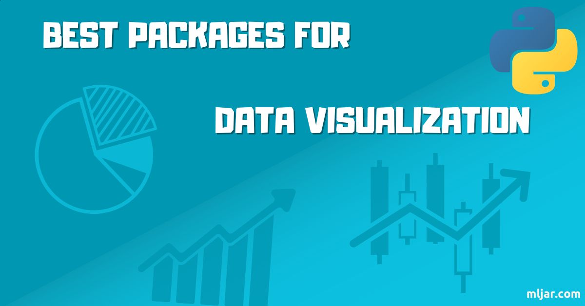 Python packages for data visualization banner.