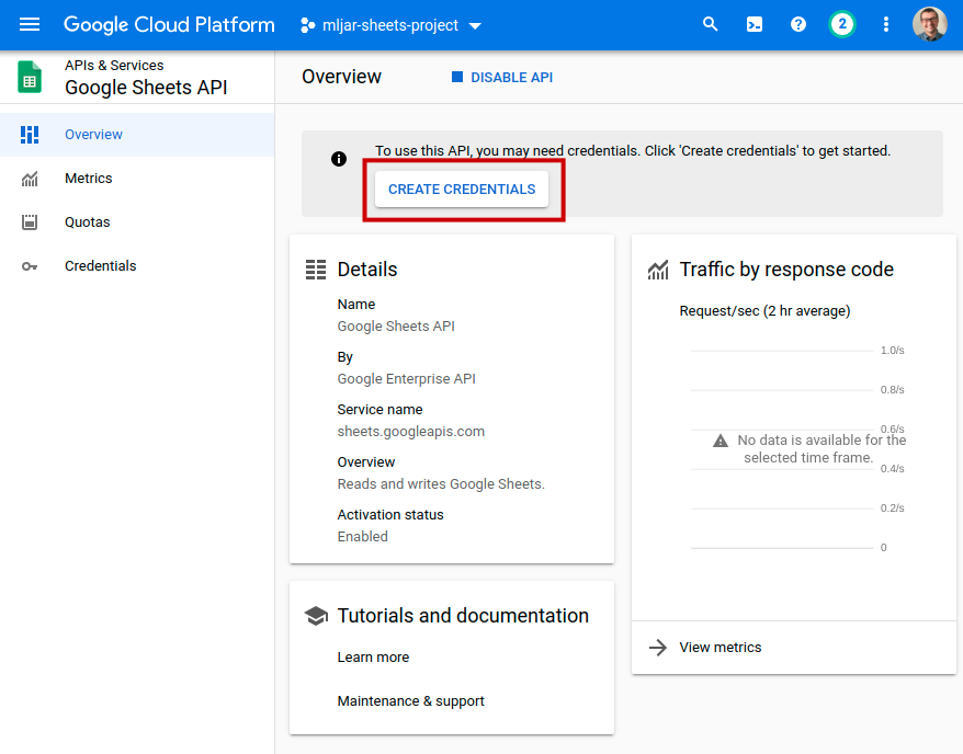 How to authenticate Python to access Google Sheets with Service Account