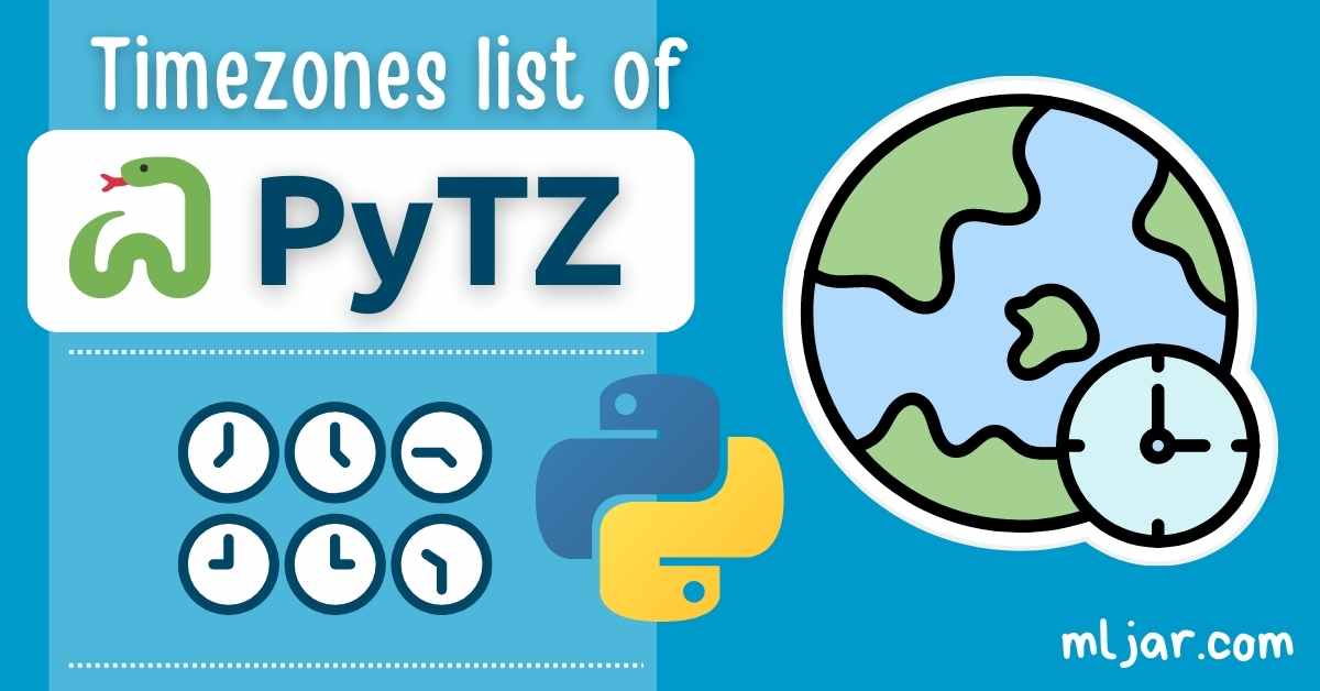 List PyTZ timezones