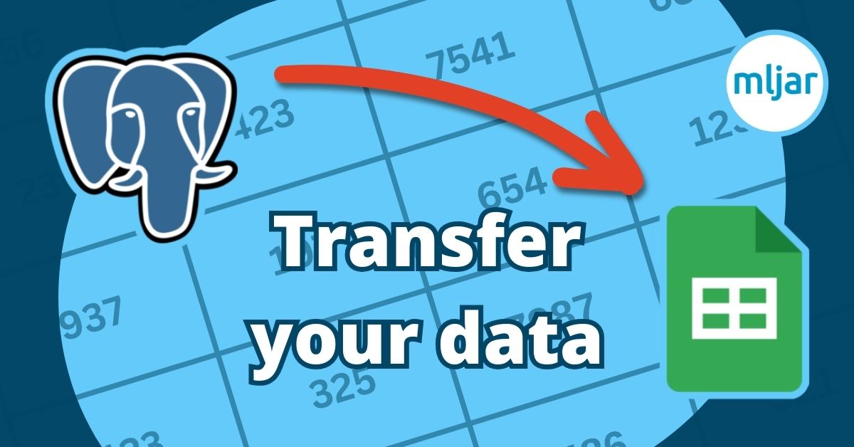 Transfer data from Postgresql to Google Sheets