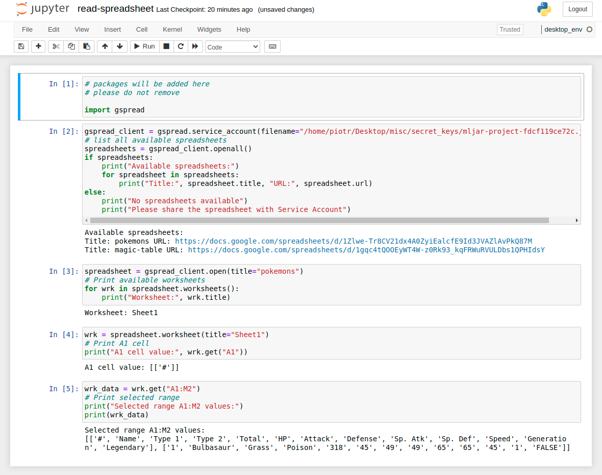 read-google-sheets-in-python-with-no-code-mljar-studio-mljar