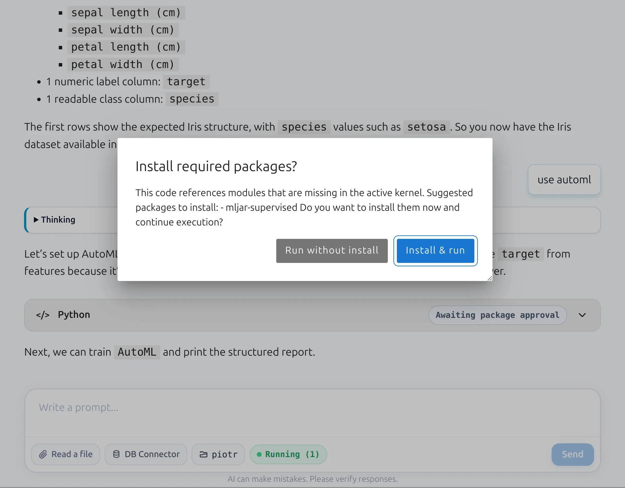 Install a new package