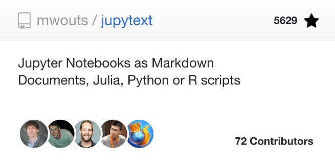 jupytext GitHub repository