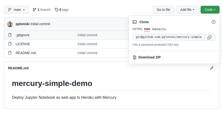 Create GitHub repository