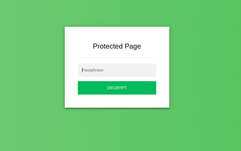Protected Page Notebook