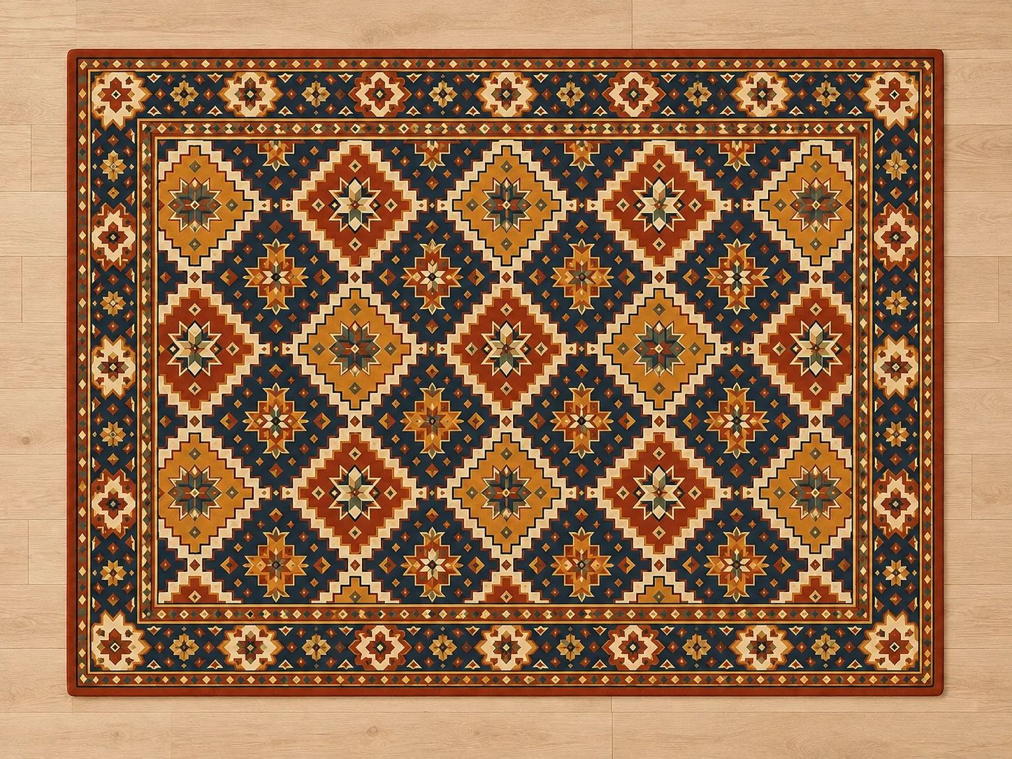 The complete carpet pattern