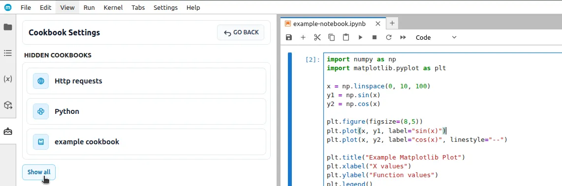 Restore all cookbooks