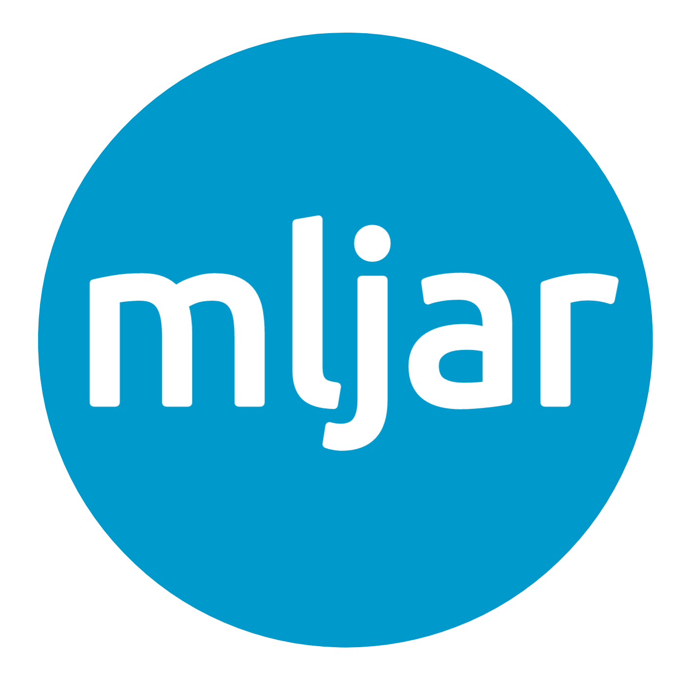 MLJAR Logo white blue