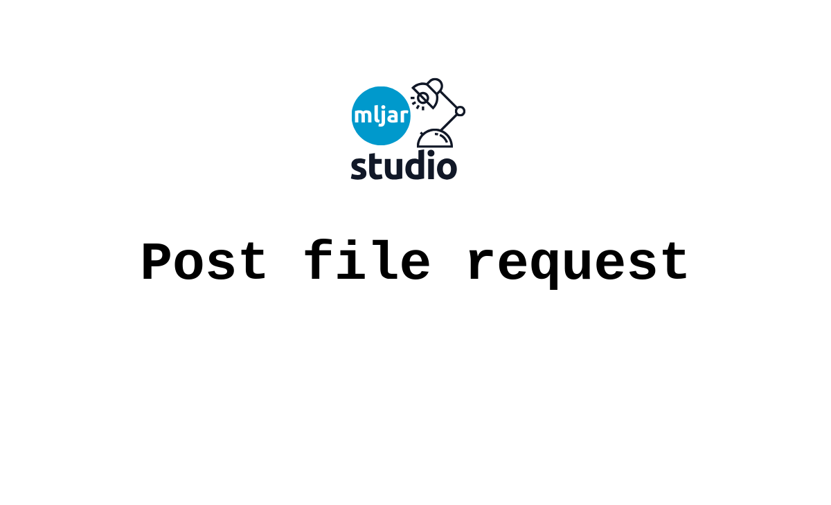 Post file request
