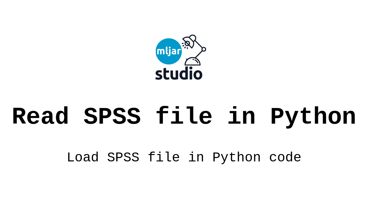 Read spss file in python