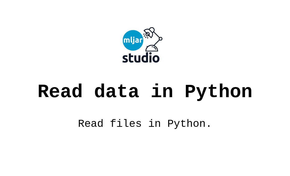 Read Me Datei For Python Code Example Read data in Python