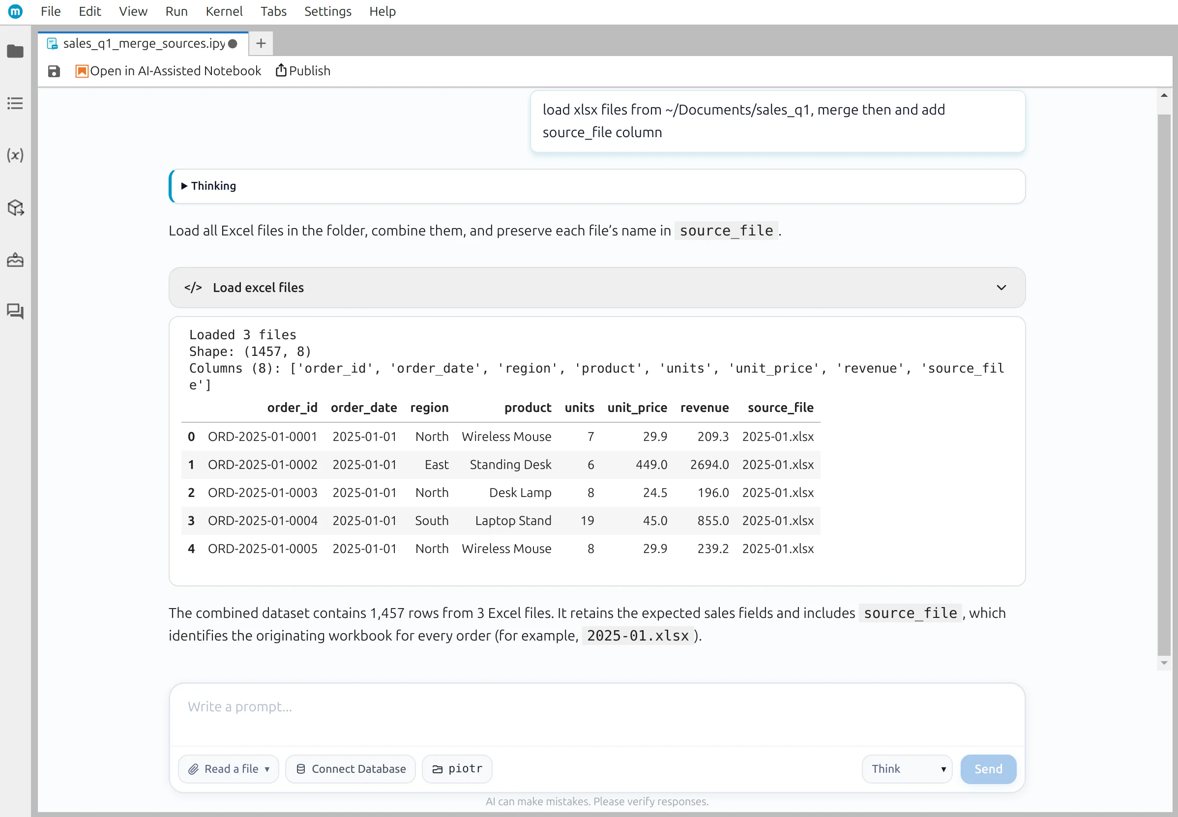 The merged dataframe with a source_file column